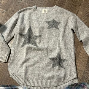 gray star sweater